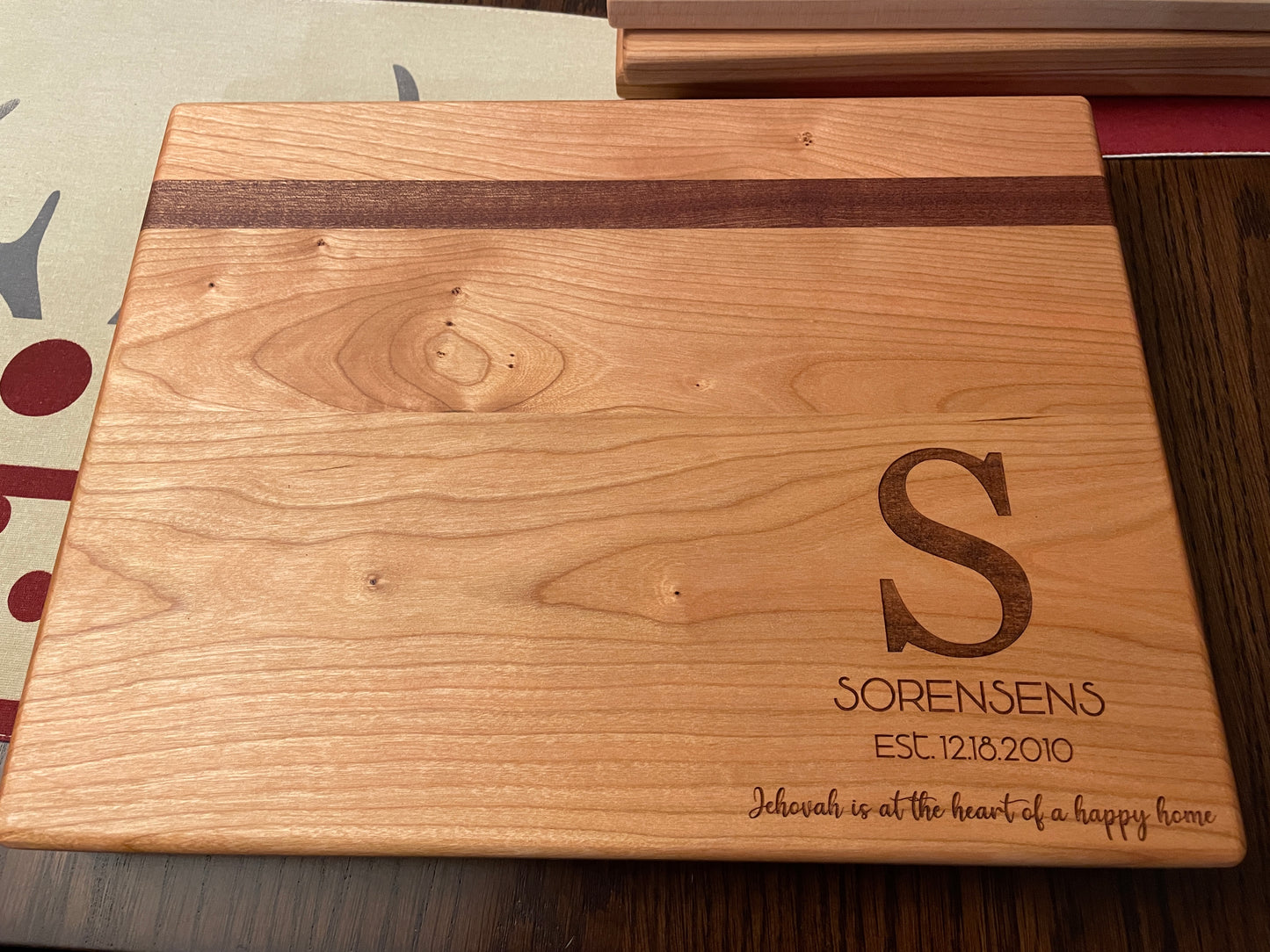 Multi Colored Cutting Board (3/4"-1" Thick)