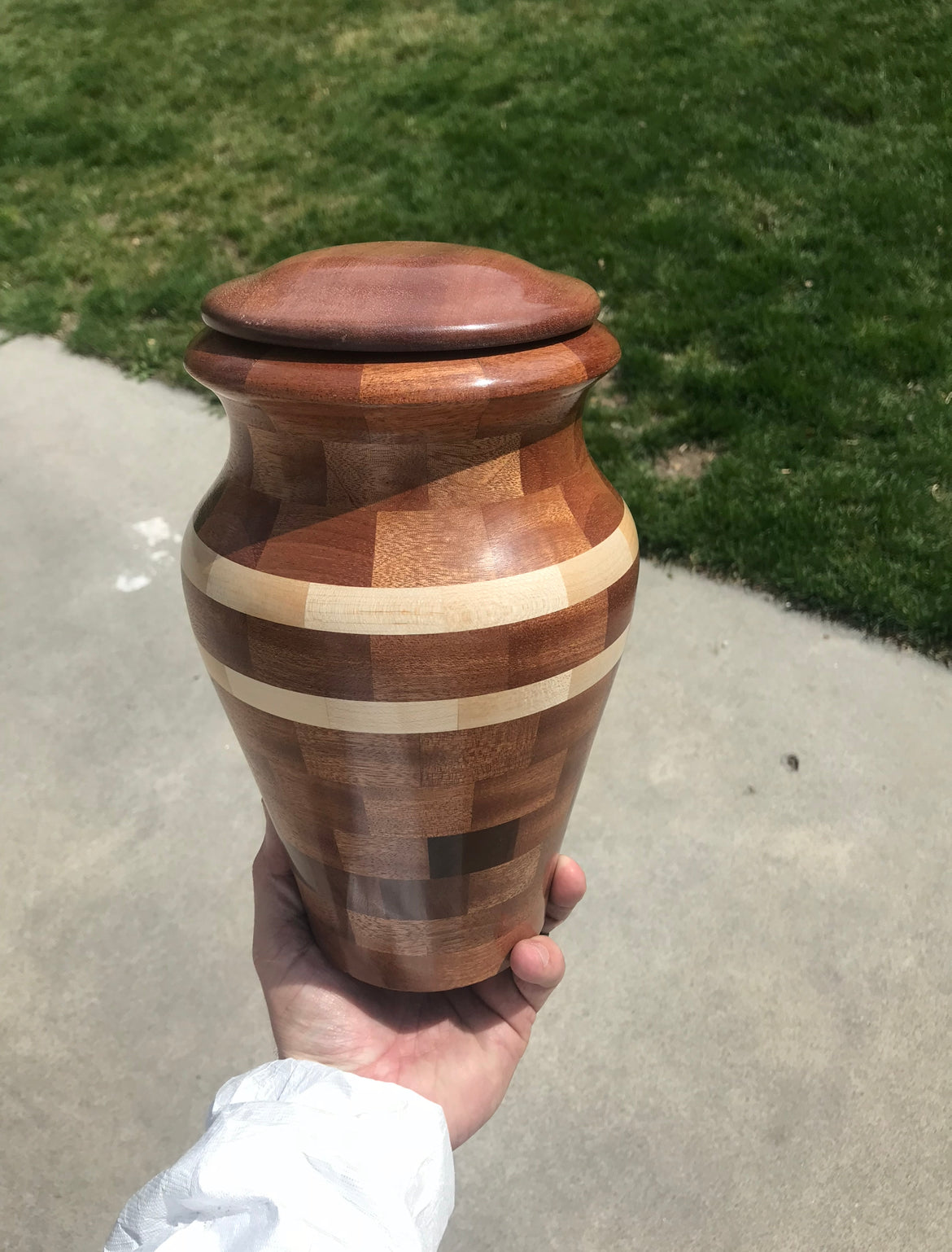 Custom Hardwood Urn (please contact to order, pricing starts at $295)