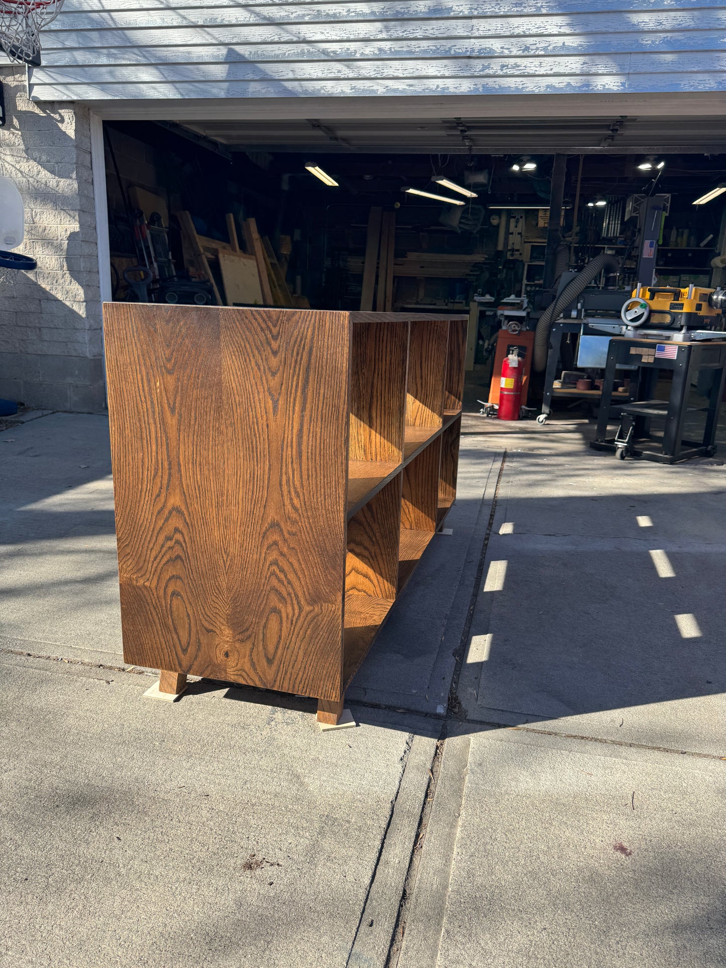 Custom Hardwood Entertainment Stand