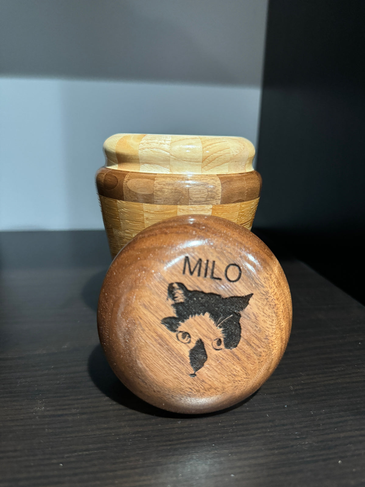 Custom Hardwood Urn (please contact to order, pricing starts at $295)