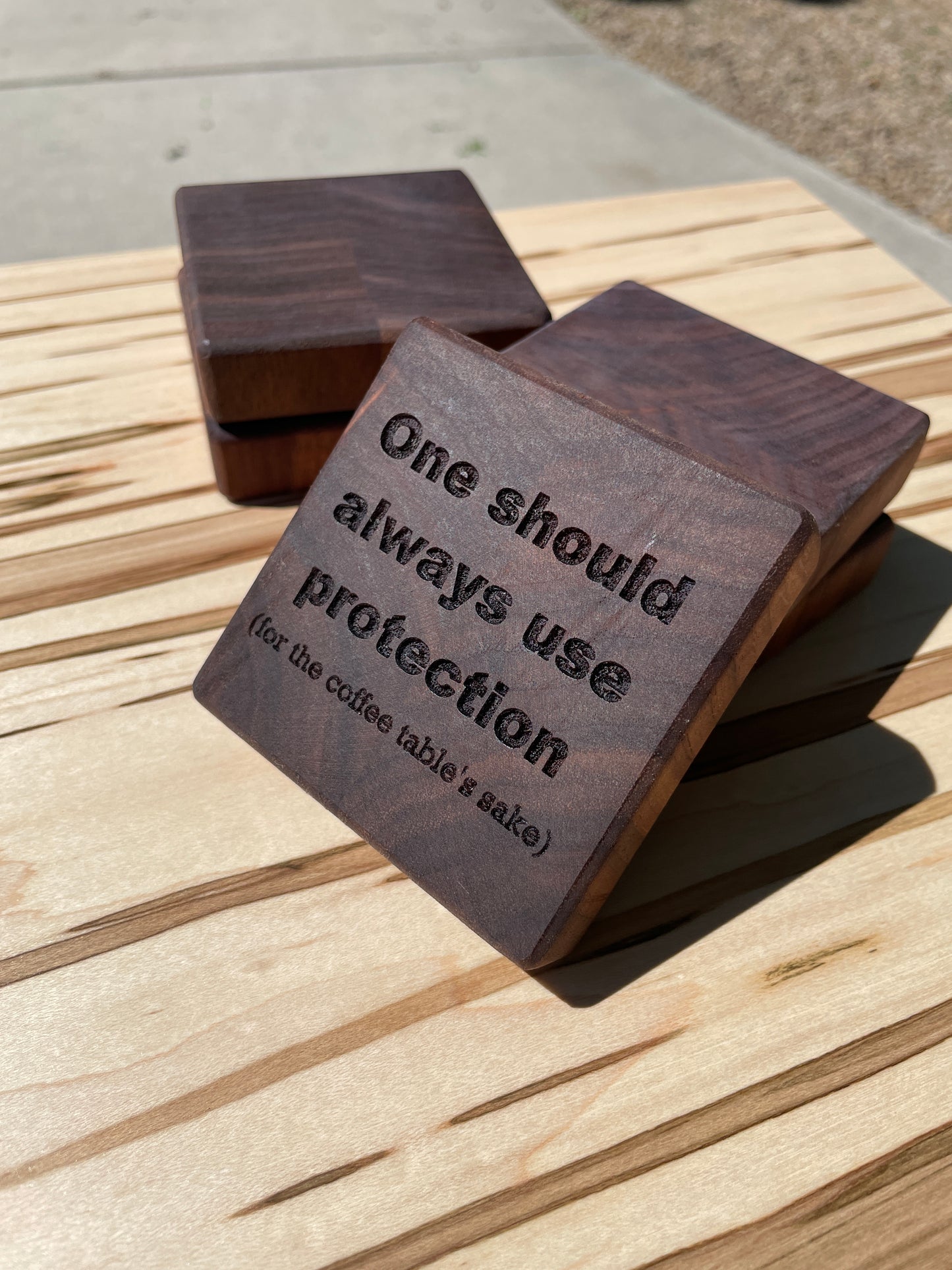 Wood Drink Coasters