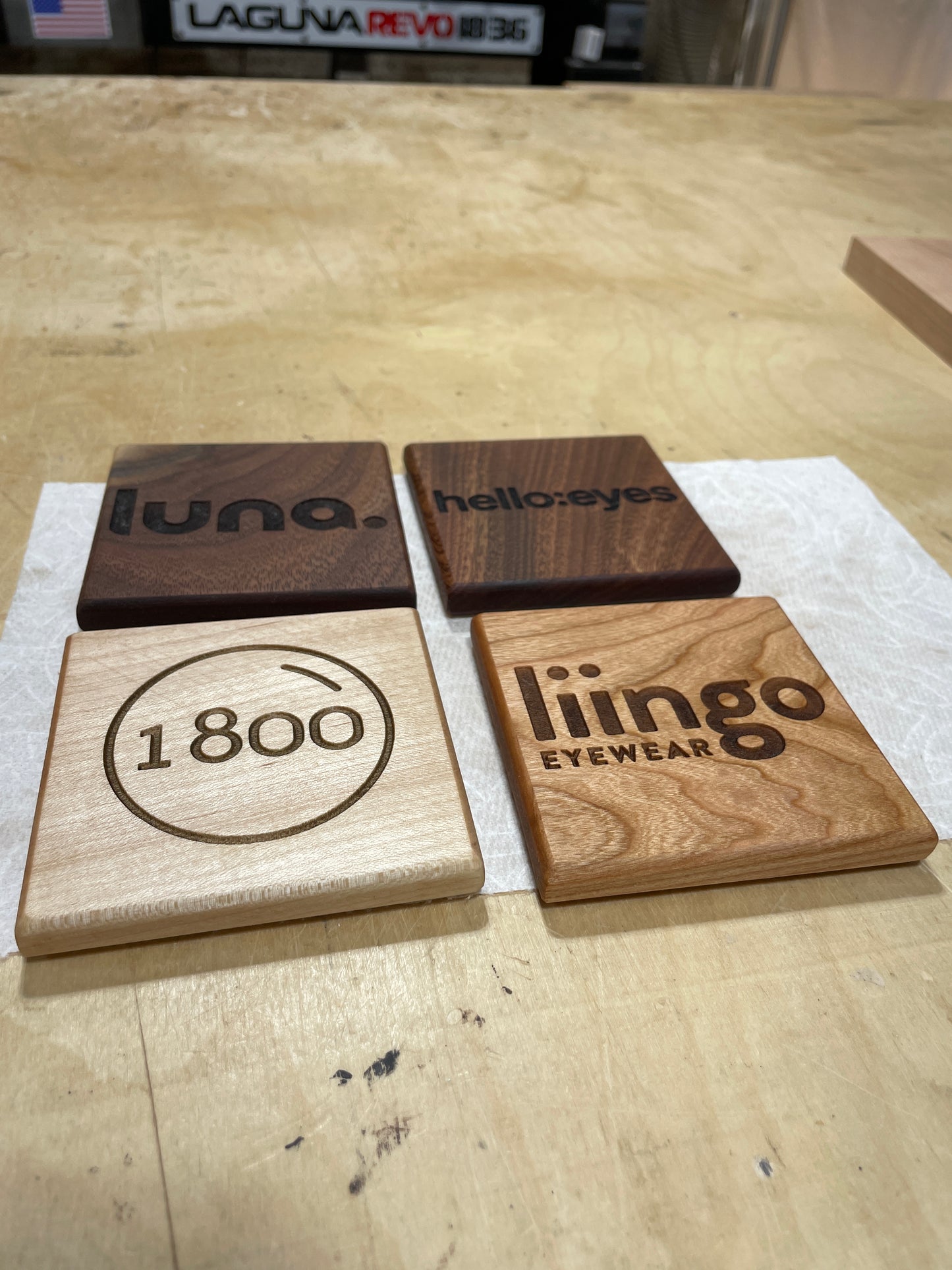 Wood Drink Coasters