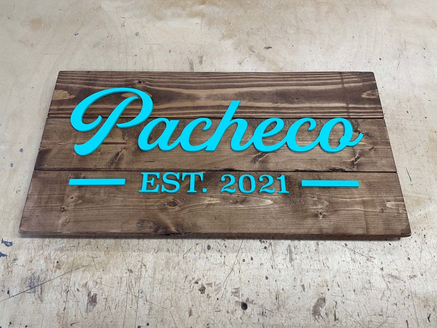 Custom Wood Name Signs