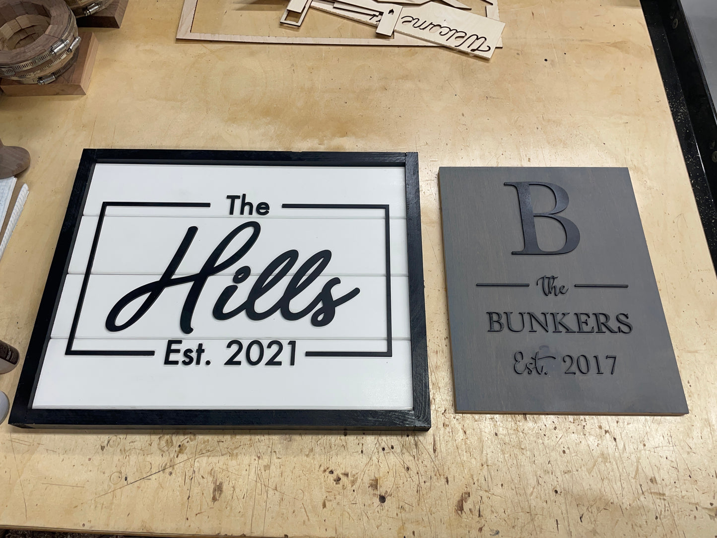 Custom Wood Name Signs